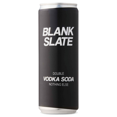 Blank Slate Double Vodka Soda