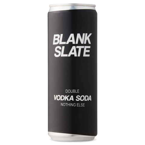 Blank Slate Double Vodka Soda