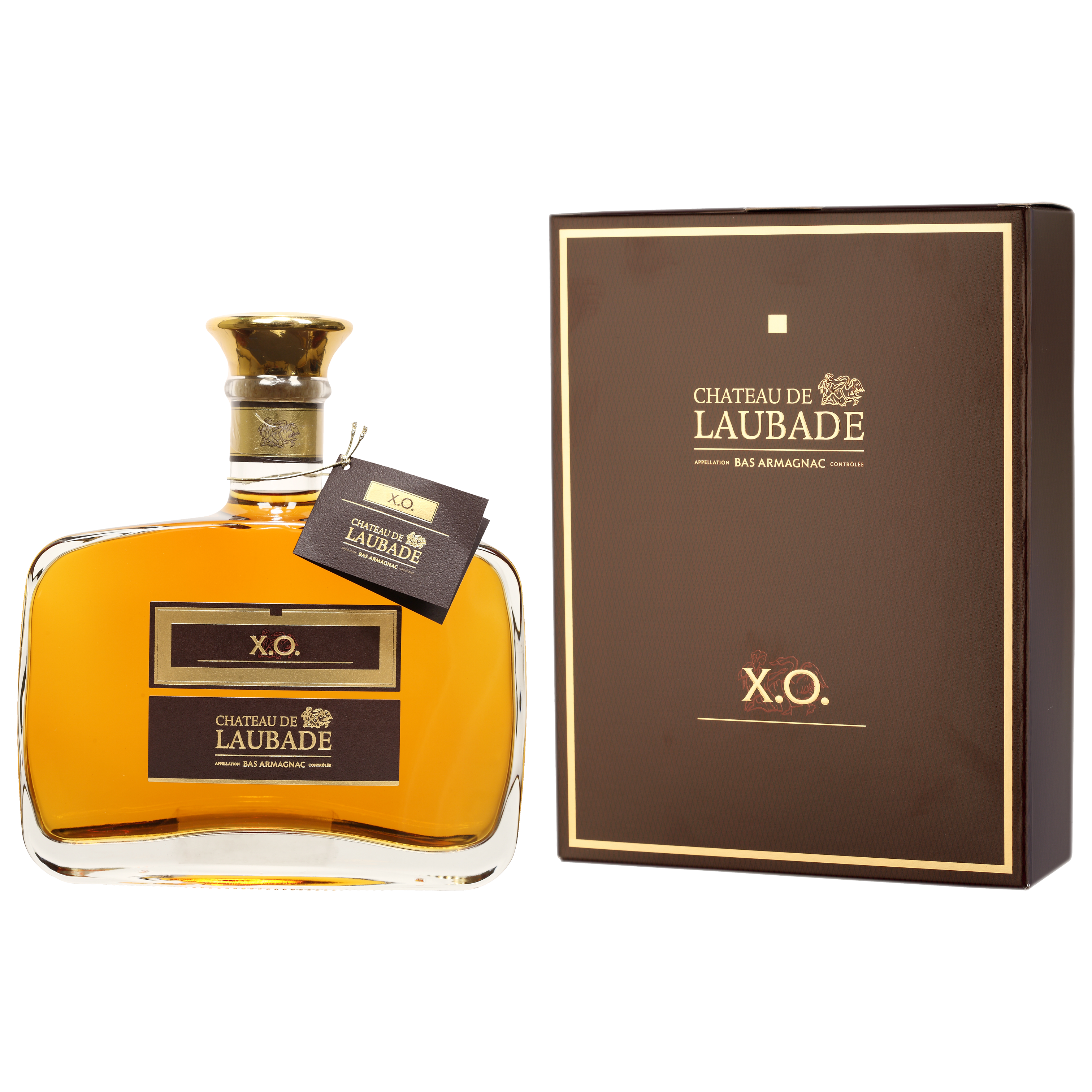 注目の XO Laubade de Chateau Bas ml (700 Box Gift with Armagnac ブランデー