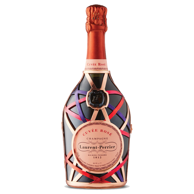 Laurent Perrier Metal Jacket Ribbons Edition Cuvee Rose Brut Champagne
